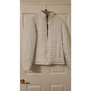 KC Collections - White Puffer Jacket - Size XL
